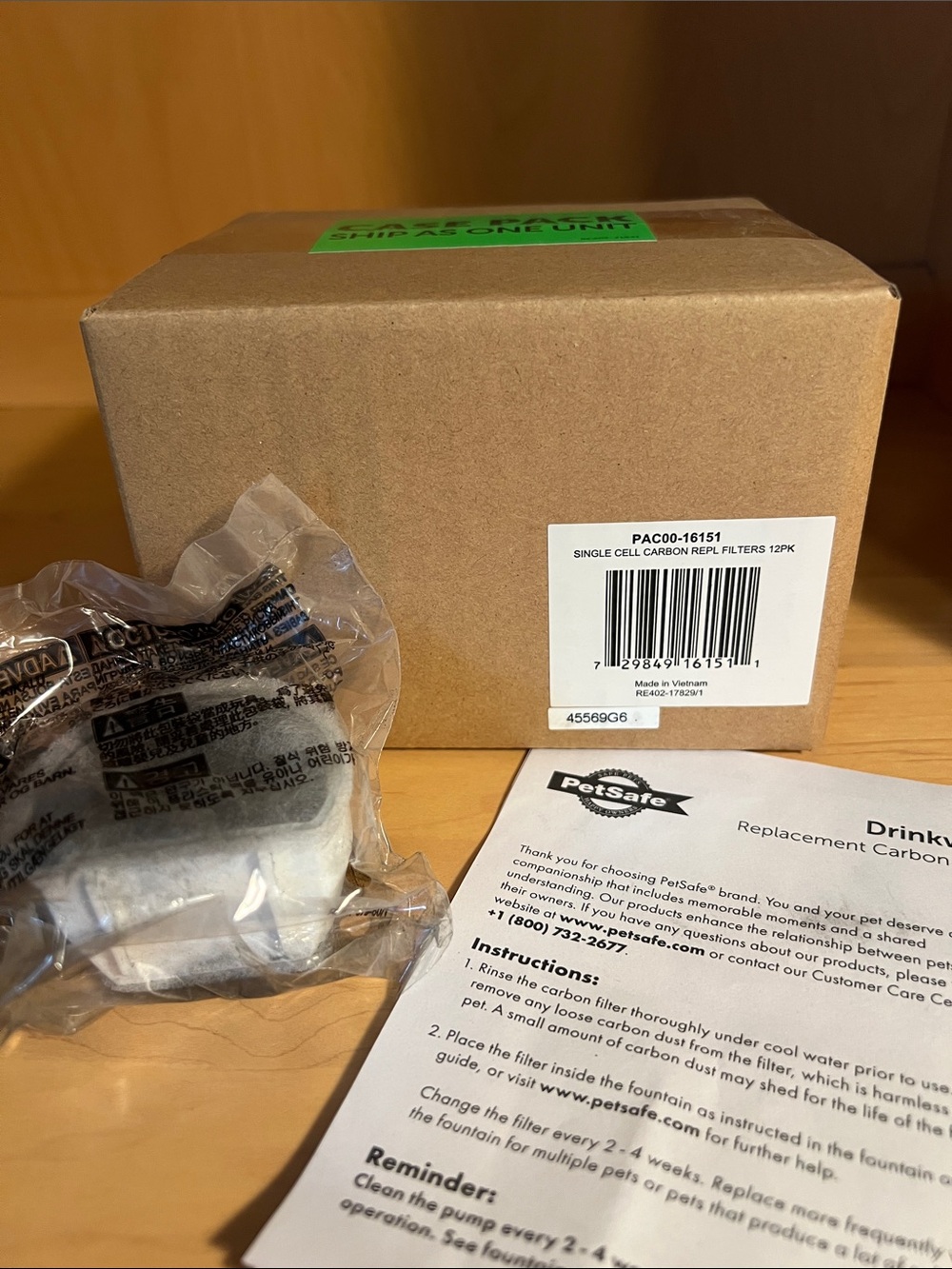 PetSafe Replacement Carbon Fountain Filters - 12 Pack